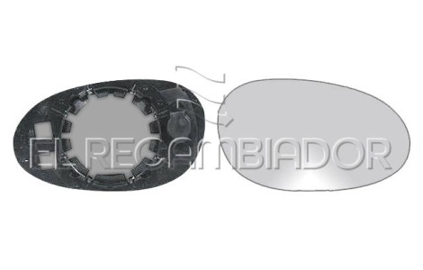 CRISTAL CON SOPORTE Lado derecho (acompañante) SMART FORTWO (02-07) - 31051012
