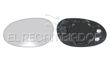 CRISTAL CON SOPORTE Lado izquierdo (conductor) SMART FORTWO (02-07) - 31300801