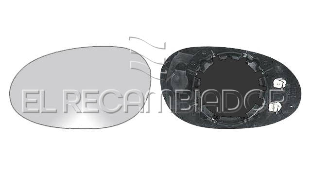 CRISTAL CON SOPORTE Lado izquierdo (conductor) SMART FORTWO (02-07) - 31300801