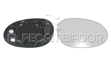 CRISTAL CON SOPORTE Lado derecho (acompañante) SMART FORTWO (02-07) - 31300802