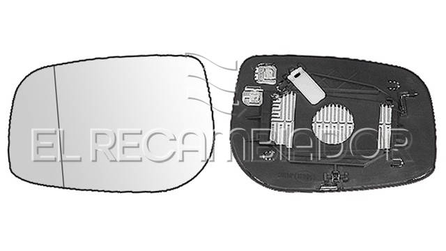 CRISTAL CON SOPORTE Lado izquierdo (conductor) TOYOTA AVENSIS VERSO (01-09) - 31332711