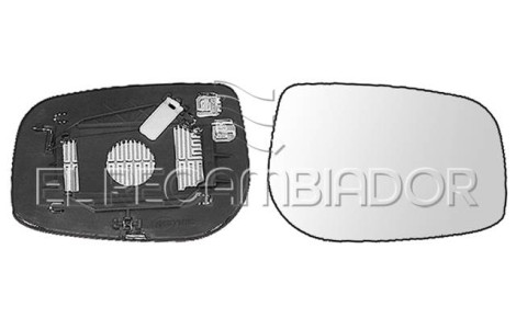 CRISTAL CON SOPORTE Lado derecho (acompañante) TOYOTA AVENSIS VERSO (01-09) - 31332712