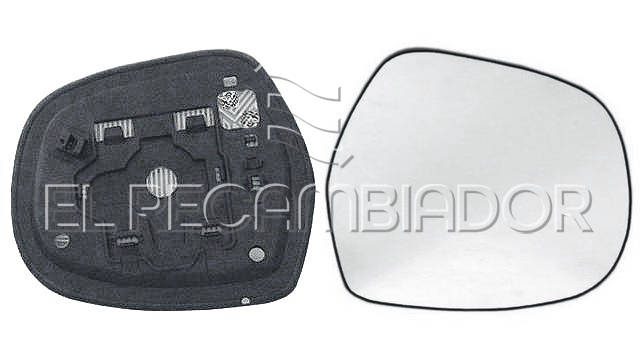 CRISTAL CON SOPORTE Lado derecho (acompañante) TOYOTA LAND CRUISER (FJ120) (02-09) - 31331102