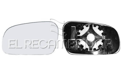 GLASS WITH SUPPORT Left side (driver) VW FOX (05-10) - 31343001