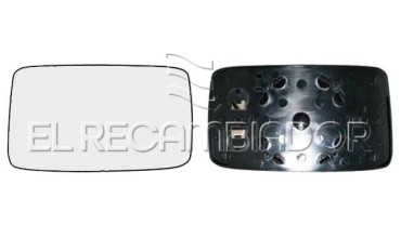 GLASS WITH SUPPORT Left side (driver) VW GOLF (91-97) - 31851811