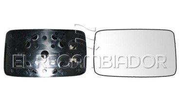 GLASS WITH SUPPORT Right side (passenger) VW GOLF (91-97) - 31851812