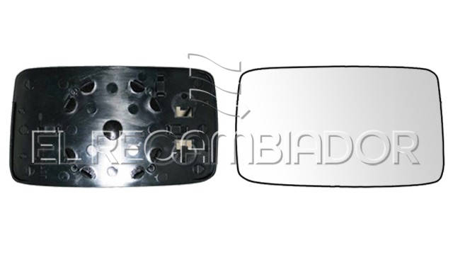 GLASS WITH SUPPORT Right side (passenger) VW GOLF (91-97) - 31851812