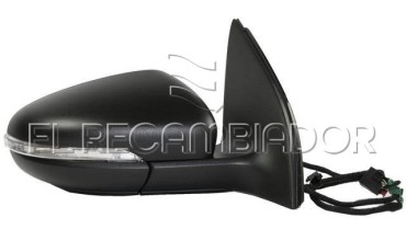 ESPEJO COMPLETO Lado derecho (acompañante) VW GOLF (08-13) - 27342802