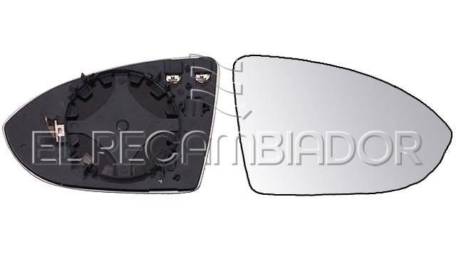 GLASS WITH SUPPORT Right side (passenger) VW GOLF (12-20) - 31911012