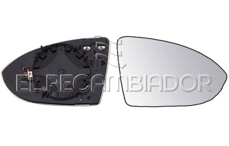 GLASS WITH SUPPORT Right side (passenger) VW GOLF (12-20) - 31911012