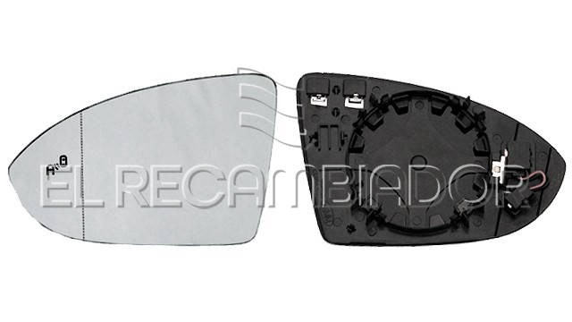 GLASS WITH SUPPORT Left side (driver) VW GOLF (12-20) - 31911101