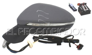 COMPLET MIRROR Left side (driver) VW GOLF SPORTSVAN (14-20) - 27911101