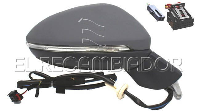 COMPLET MIRROR Right side (passenger) VW GOLF SPORTSVAN (14-20) - 27911102