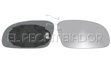 CRISTAL CON SOPORTE Lado derecho (acompañante) VW NEW BEETLE (02-11) - 31915522
