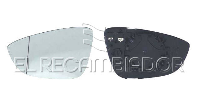 GLASS WITH SUPPORT Left side (driver) VW PASSAT (10-14) - 31344601