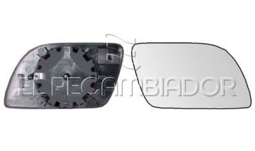 GLASS WITH SUPPORT Right side (passenger) VW POLO (01-05) 3 Ptas. / 5 Ptas. / 4 Ptas. Sedán - 31914112