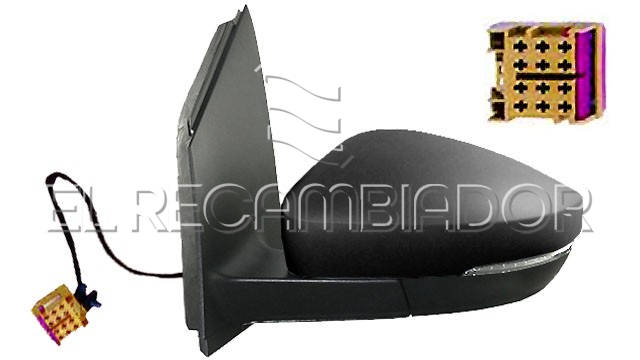 ESPEJO COMPLETO Lado izquierdo (conductor) VW POLO (09-17) 3 Ptas. / 5 Ptas. - 24346701