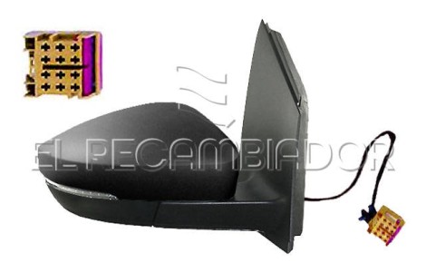 ESPEJO COMPLETO Lado derecho (acompañante) VW POLO (09-17) 3 Ptas. / 5 Ptas. - 24346702