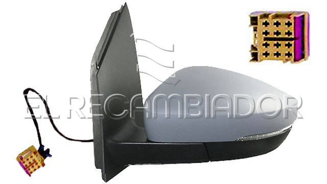ESPEJO COMPLETO Lado izquierdo (conductor) VW POLO (09-17) 3 Ptas. / 5 Ptas. - 24344901