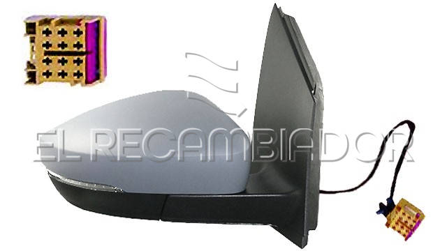 ESPEJO COMPLETO Lado derecho (acompañante) VW POLO (09-17) 3 Ptas. / 5 Ptas. - 24344902
