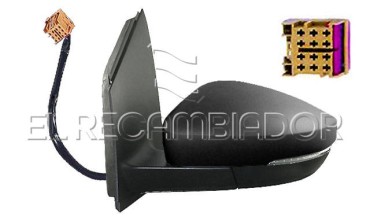 ESPEJO COMPLETO Lado izquierdo (conductor) VW POLO (09-17) 3 Ptas. / 5 Ptas. - 27342701