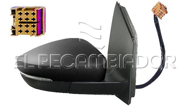 COMPLET MIRROR Right side (passenger) VW POLO (09-17) 3 Ptas. / 5 Ptas. - 27342702