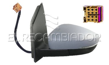 ESPEJO COMPLETO Lado izquierdo (conductor) VW POLO (09-17) 3 Ptas. / 5 Ptas. - 27348001