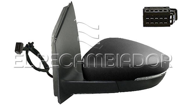 ESPEJO COMPLETO Lado izquierdo (conductor) VW POLO (09-17) 3 Ptas. / 5 Ptas. - 27342711