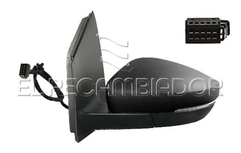 ESPEJO COMPLETO Lado izquierdo (conductor) VW POLO (09-17) 3 Ptas. / 5 Ptas. - 27342711