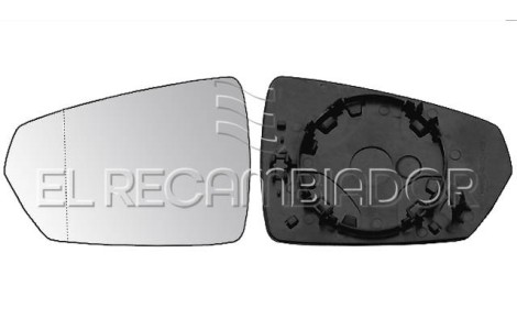 GLASS WITH SUPPORT Left side (driver) VW POLO (17-) - 31340401