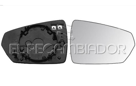 GLASS WITH SUPPORT Right side (passenger) VW POLO (17-) - 31340412