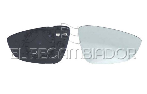 GLASS WITH SUPPORT Right side (passenger) VW SCIROCCO (08-17) - 31341902