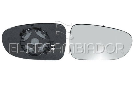 GLASS WITH SUPPORT Right side (passenger) VW SHARAN (95-98) - 31855022