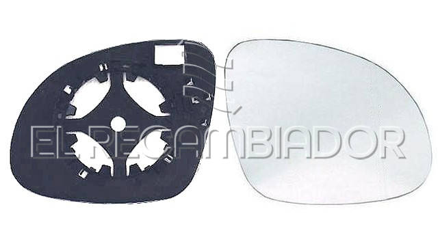 GLASS WITH SUPPORT Right side (passenger) VW TIGUAN (07-16) - 31285102