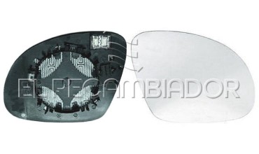 GLASS WITH SUPPORT Right side (passenger) VW TIGUAN (07-16) - 31284702