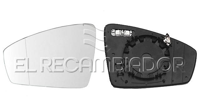 GLASS WITH SUPPORT Left side (driver) VW TIGUAN (16-) - 31347801