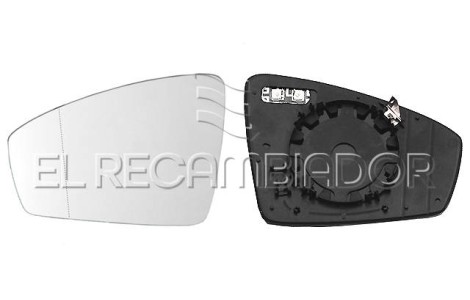 GLASS WITH SUPPORT Left side (driver) VW TIGUAN (16-) - 31347801