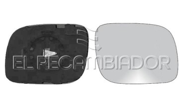 GLASS WITH SUPPORT Right side (passenger) VW TOUAREG (02-07) - 31344702