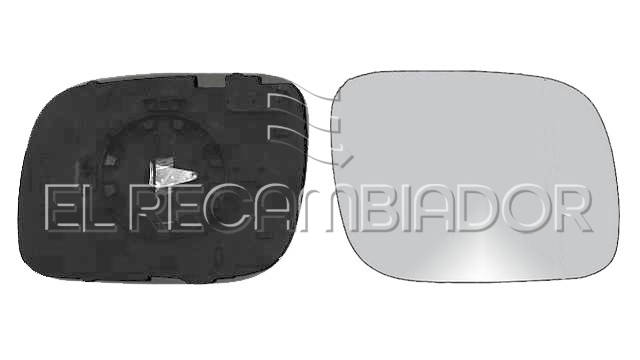 GLASS WITH SUPPORT Right side (passenger) VW TOUAREG (02-07) - 31344702