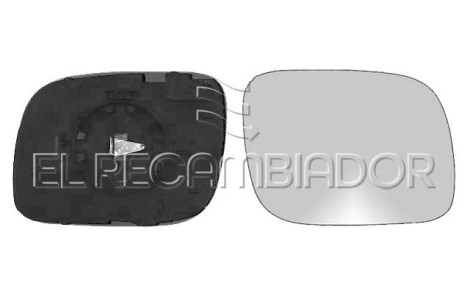 GLASS WITH SUPPORT Right side (passenger) VW TOUAREG (02-07) - 31344702
