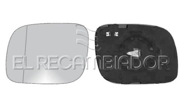 GLASS WITH SUPPORT Left side (driver) VW TOUAREG (02-07) - 31918541