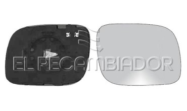 GLASS WITH SUPPORT Right side (passenger) VW TOUAREG (02-07) - 31918522