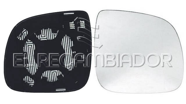 GLASS WITH SUPPORT Right side (passenger) VW TOUAREG (07-10) - 31344802