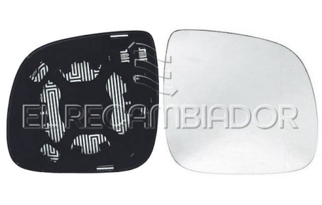 GLASS WITH SUPPORT Right side (passenger) VW TOUAREG (07-10) - 31344802
