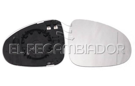 GLASS WITH SUPPORT Right side (passenger) VW TOUAREG (10-18) - 31344902