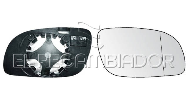 GLASS WITH SUPPORT Right side (passenger) VW TOURAN (03-10) - 31910142