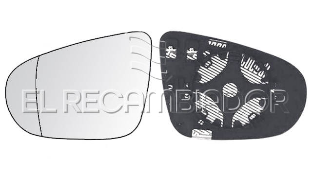 GLASS WITH SUPPORT Left side (driver) VW TOURAN (10-15) - 31910941