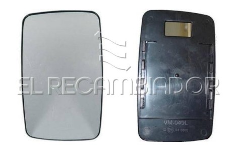 GLASS WITH SUPPORT Left side (driver) VW TRANSPORTER Serie LT (96-06)  - 31509011