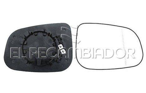 GLASS WITH SUPPORT Right side (passenger) VOLVO C30 (10-13) - 31351502