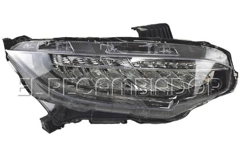 HEADLAMP Right side (passenger) HONDA CIVIC (17-20) 4 Ptas. Sedán - 11370712